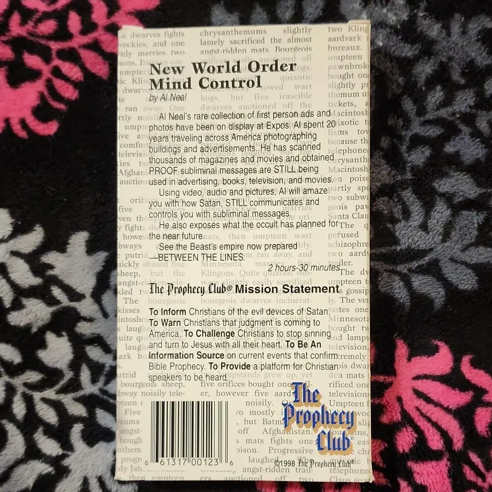 New World Order Mind Control by Al Neal (1998) PB The Prophecy Club